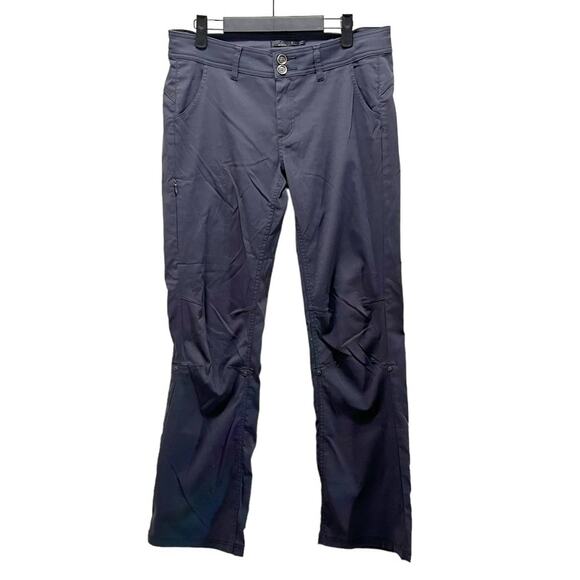 Prana Zion Halle Pants Black Hiking Stretch Outdoor Wear Dark Grey Sz 8 - Picture 2 of 9